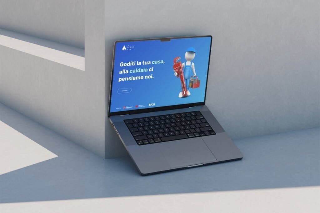 Mockup sito web a tutto gas